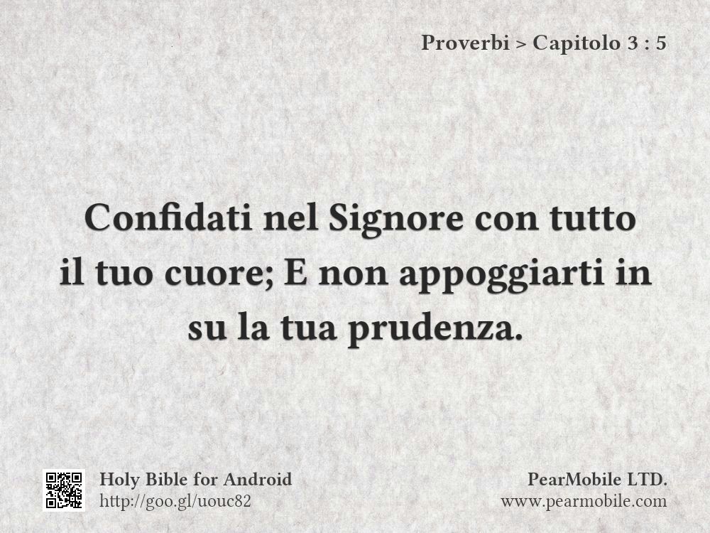 Proverbi, Capitolo 3:5